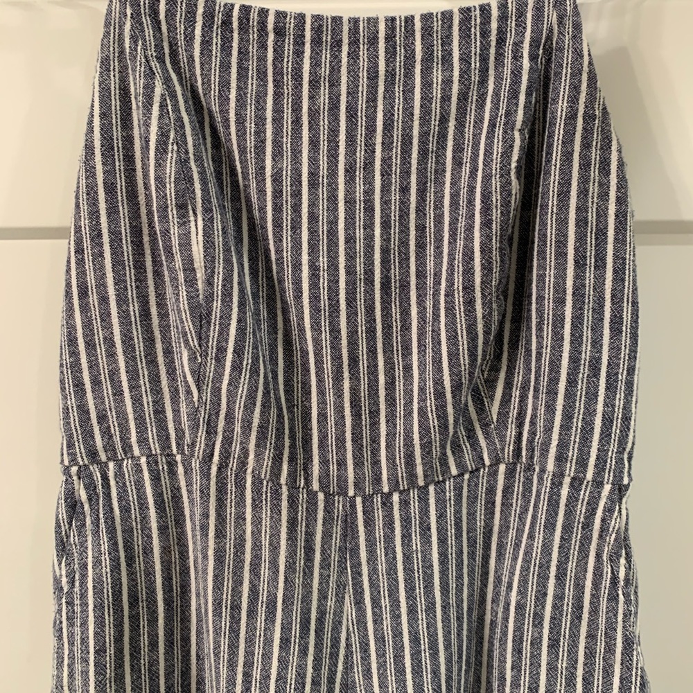 SLEEVELESS LINEN ROMPER - Picture 3 of 3